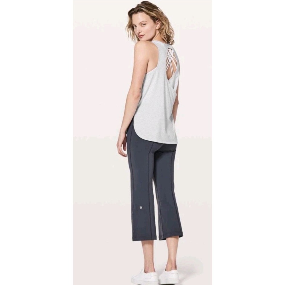 LULULEMON Hit The Stride Tank Top Heathered Core Ultra Light Grey 10